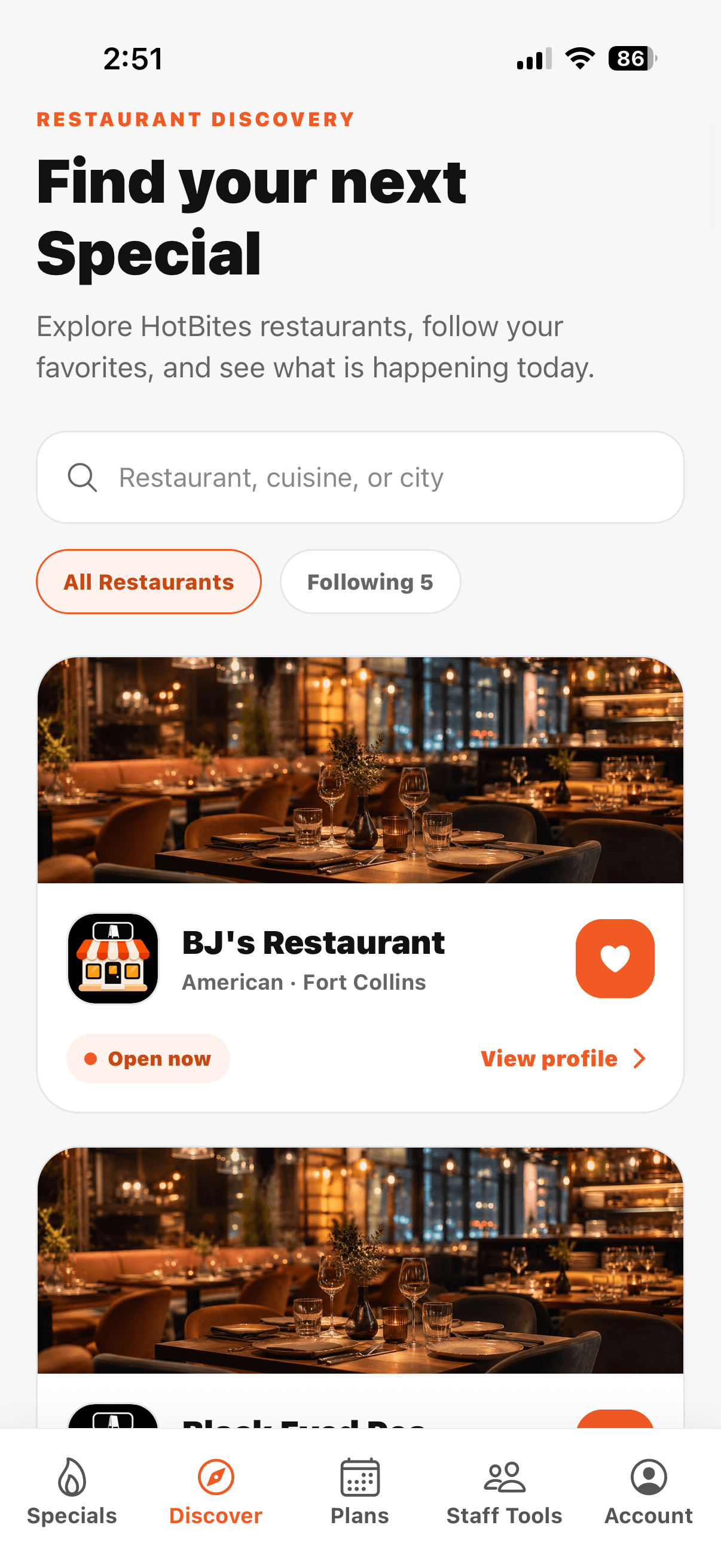 Discover Fort Collins restaurants in HotBites