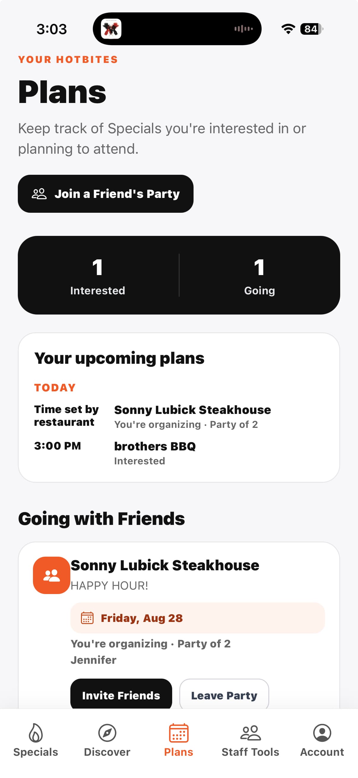 Current dining plans in HotBites